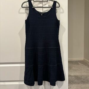 Ralph Lauren Black Label Navy Stretch Knit Dress